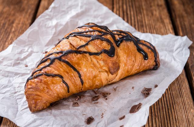 Photo - Croissant with chocolate