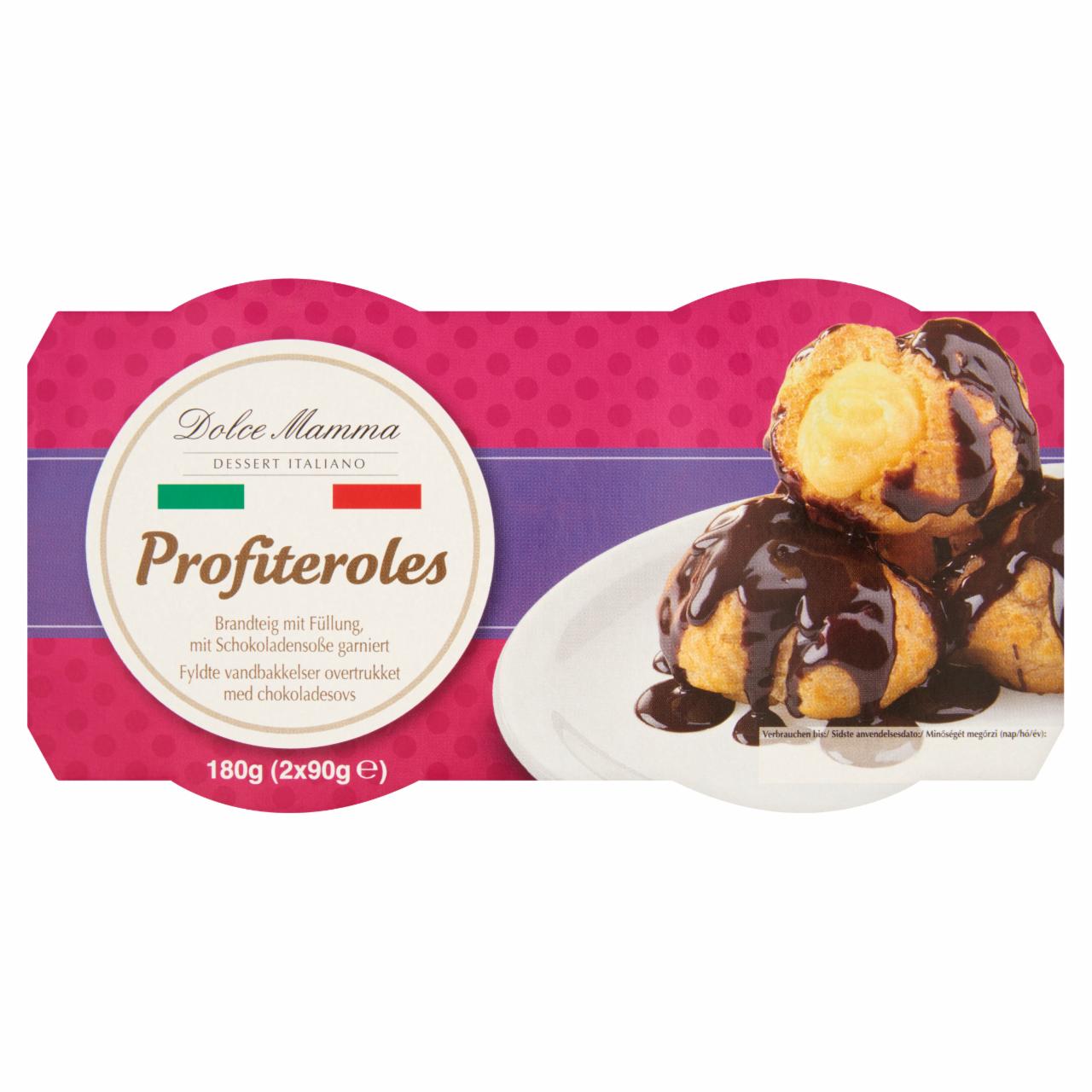 Photo - Dolce Mamma Profitelores Cream Filled Éclair with Chocolate Sauce 2 x 90 g