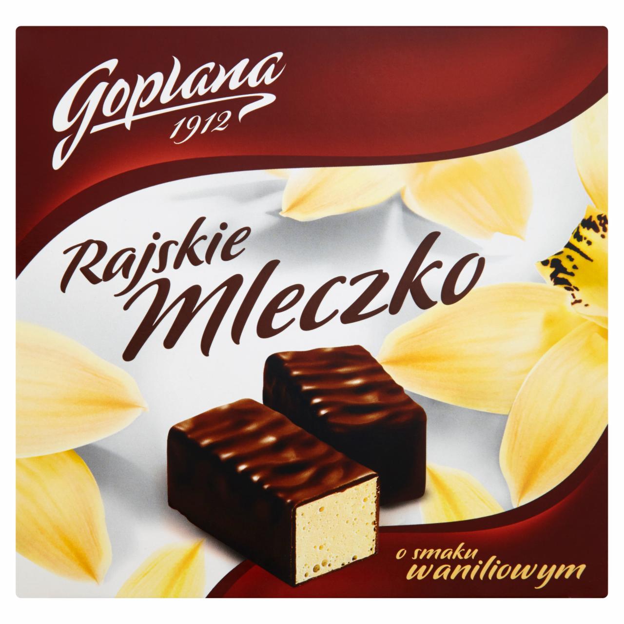 Photo - Goplana Rajskie Mleczko Vanilla Flavour Marshmallows in Chocolate 380 g