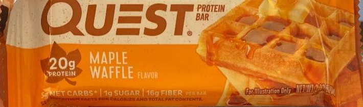Photo - Maple waffle protein bar Quest