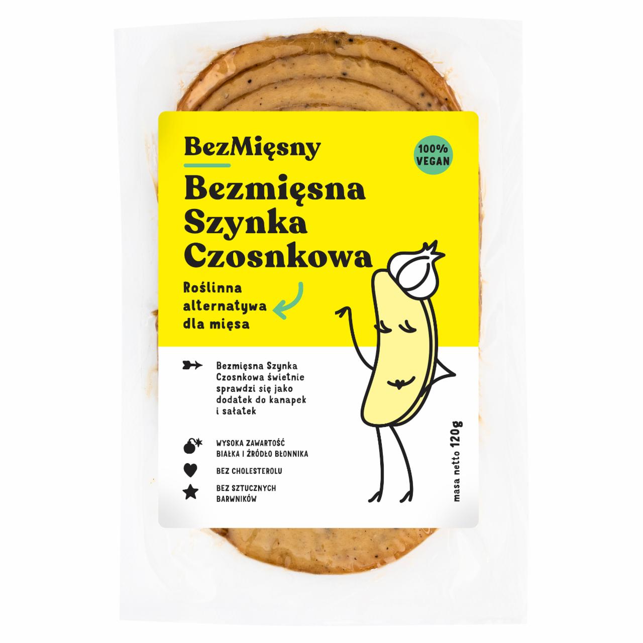 Photo - BezMięsny Meatless Garlic Ham 120 g
