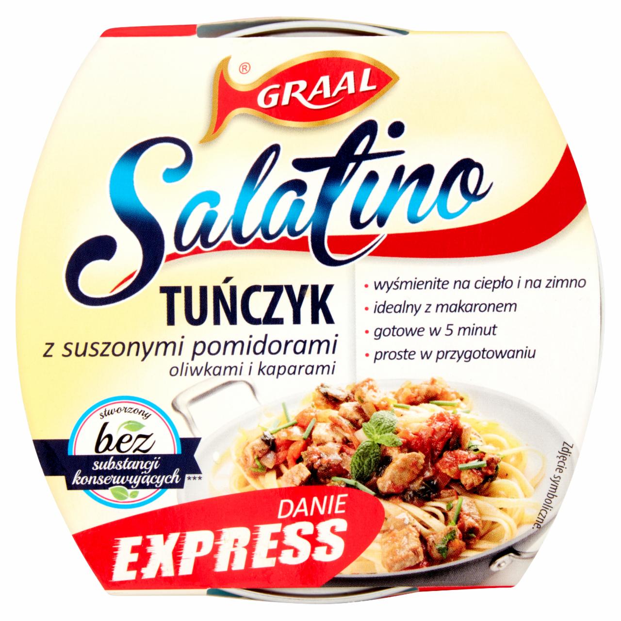 Photo - GRAAL Salatino Tuna with Dried Tomatoes Olives And Capers 160 g