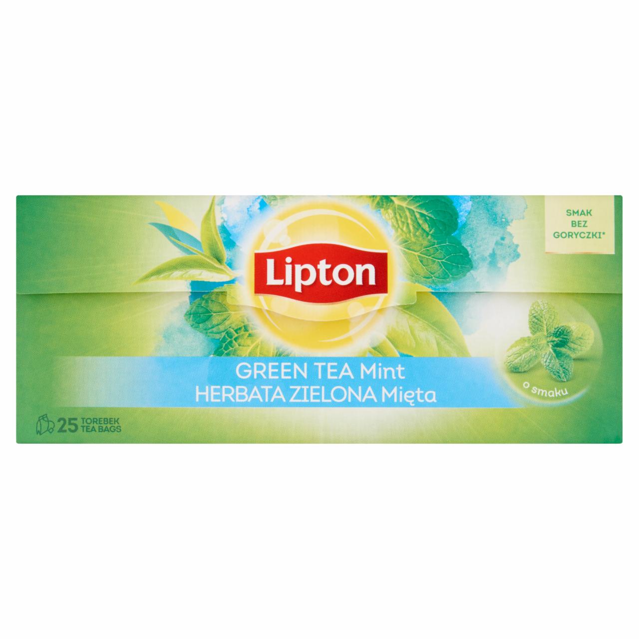 Photo - Lipton Mint Flavoured Green Tea 25 Tea Bags