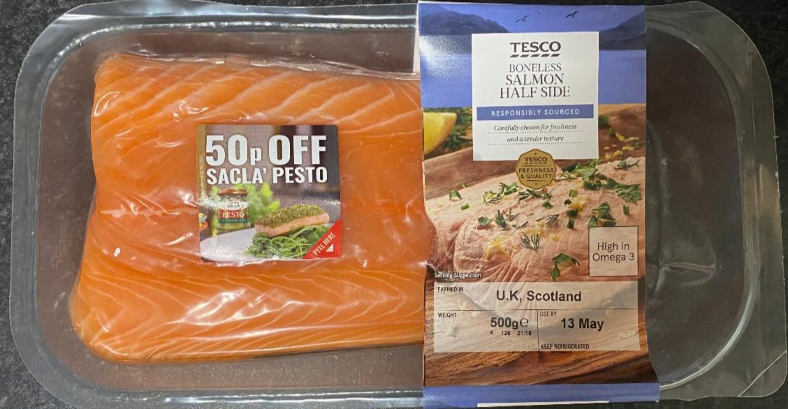 Photo - Boneless Salmon Half Side Tesco