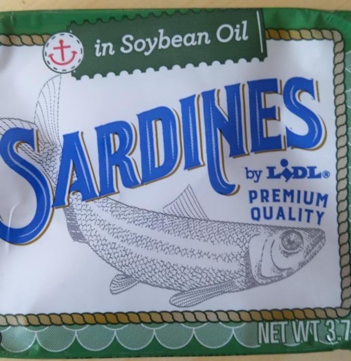 Photo - Sardines in Soybean Oil by Lidl