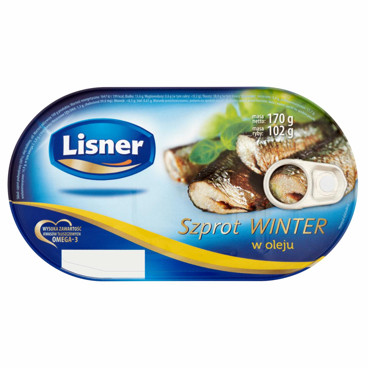 Photo - Lisner Winter Sprats in Oil 170 g