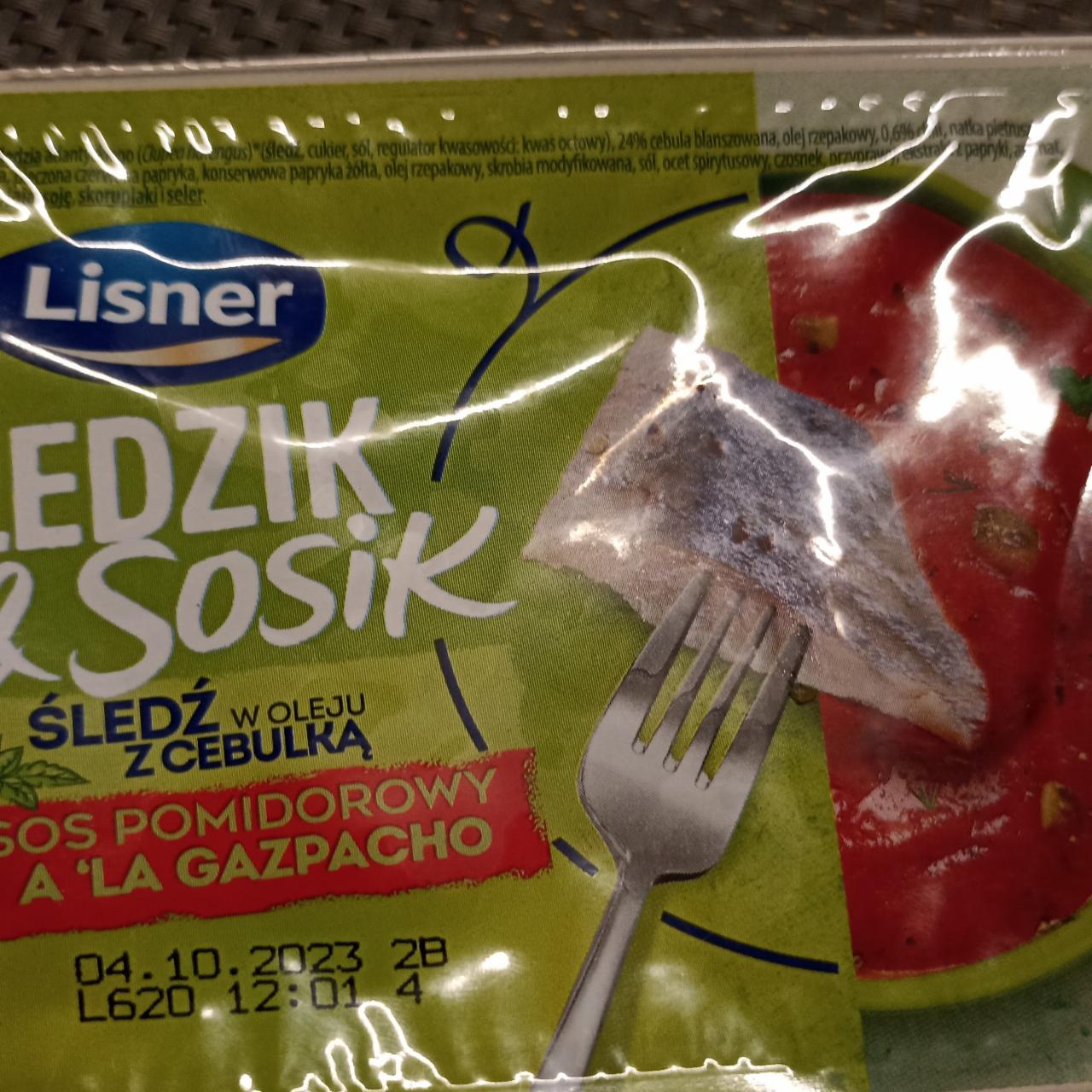 Photo - Linsner Śledzik & Sosik Herring in Oil with Onion Cream Gazpachio Style Tomato Sauce 140 g