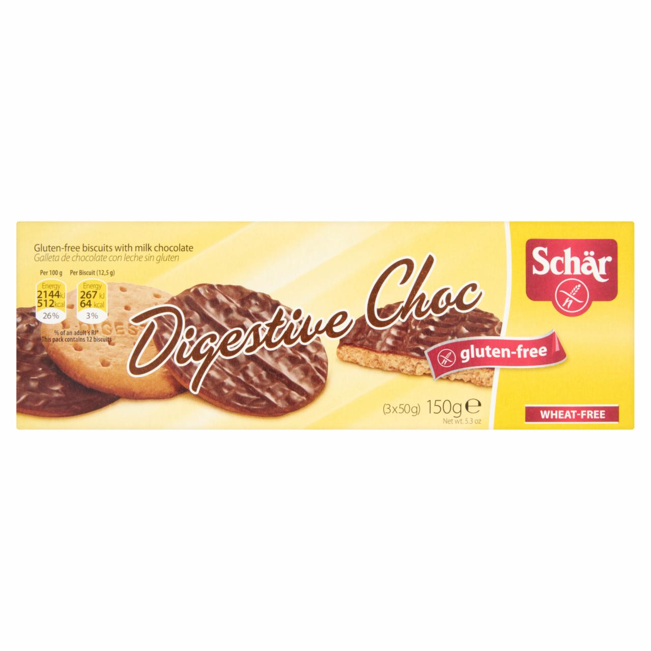 Photo - Schär Digestive Choc Gluten-Free Biscuit with Milk Chocolate 150 g