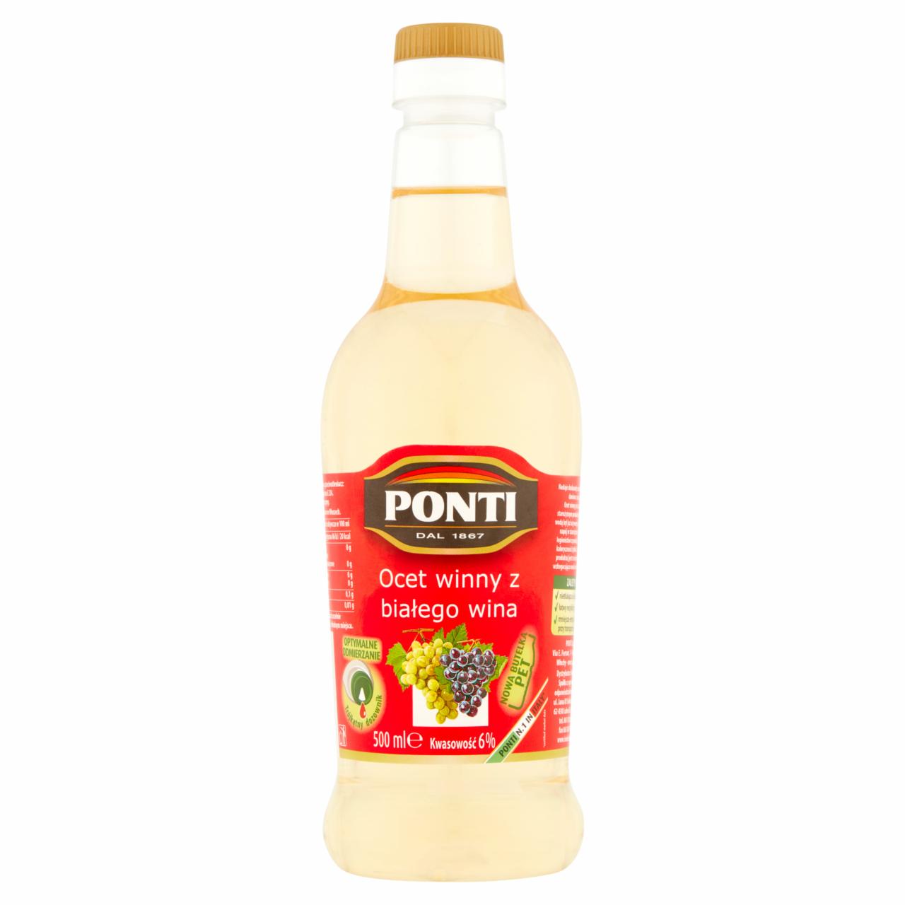 Photo - Ponti White Wine Vinegar 500 ml