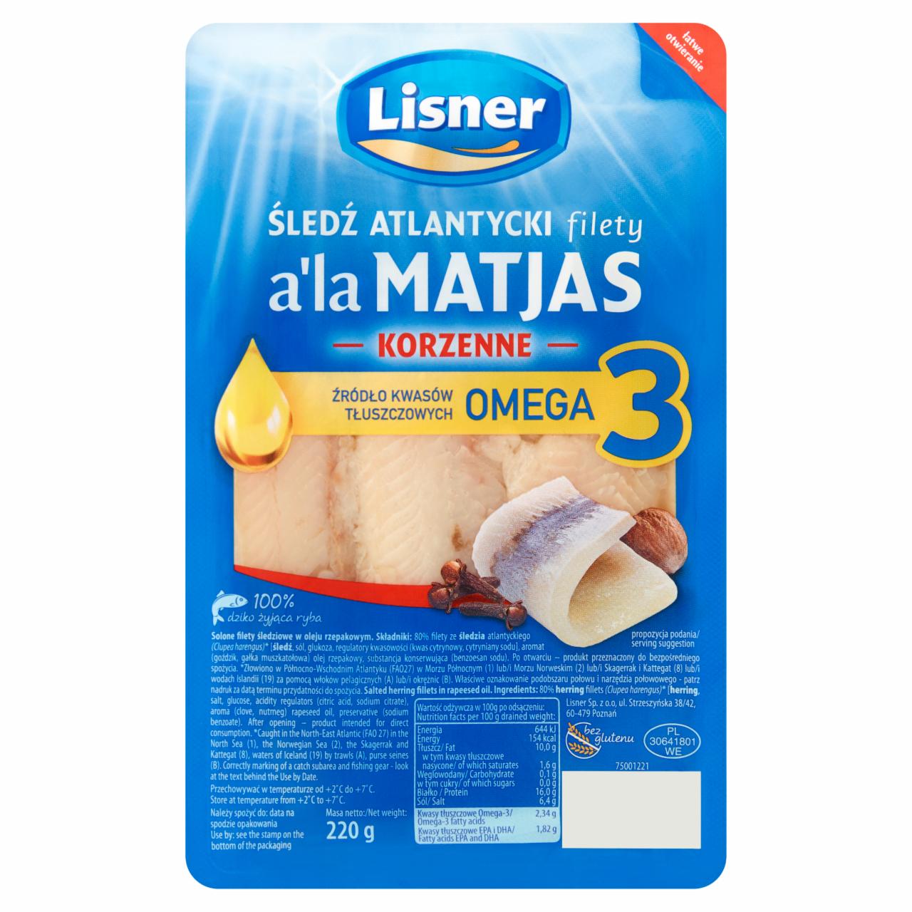 Photo - Lisner a'la Matjas Spicy Herring Fillets a'la Matjas 220 g