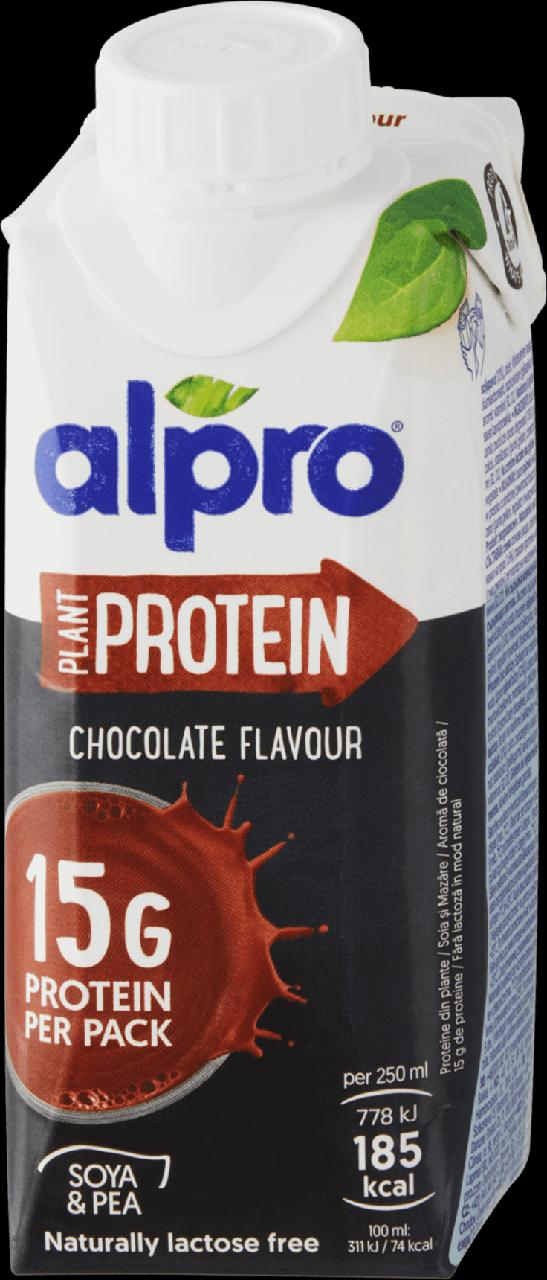Photo - Alpro Chocolate Flavoured Soy Drink with Added Calcium and Vitamins 1 l
