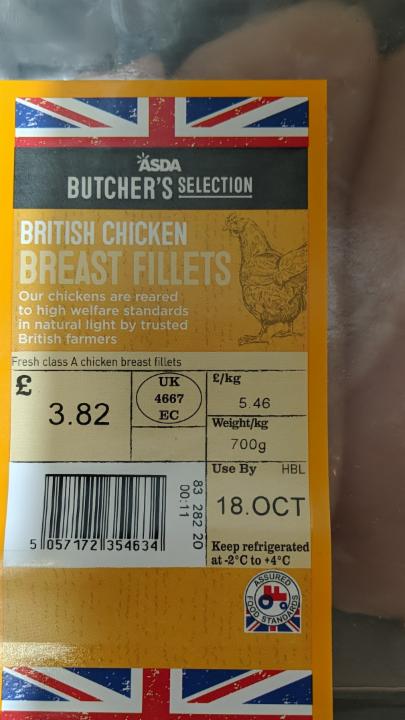 Photo - Butcher's Selection Chicken Breast Fillets Asda