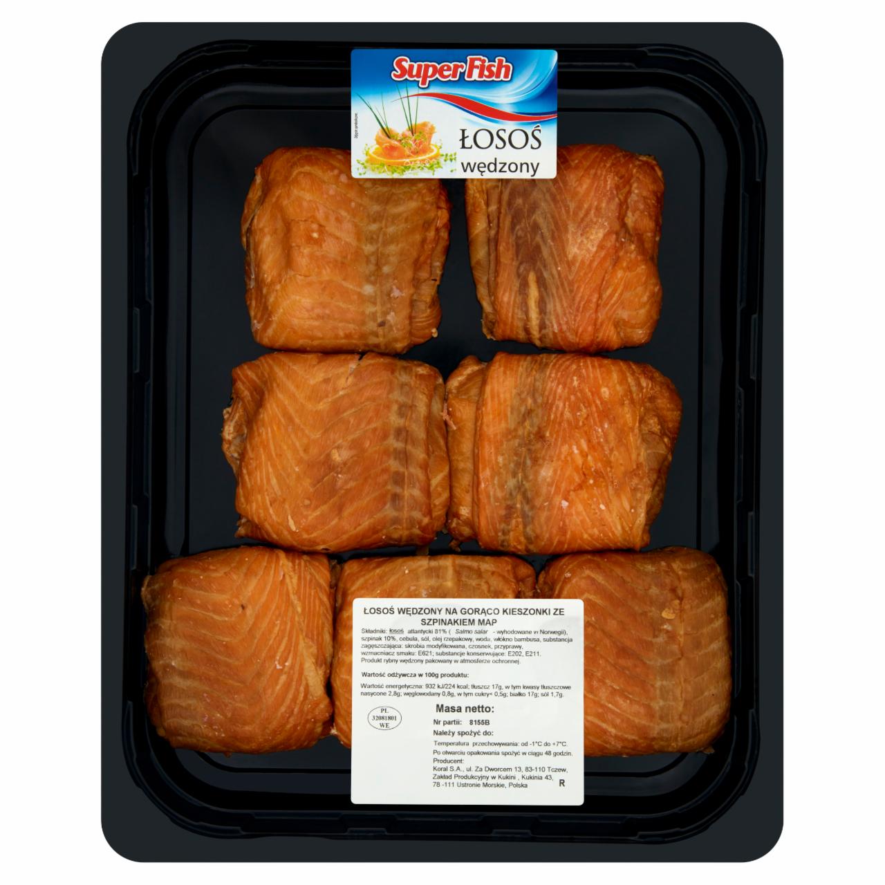 Photo - SuperFish Smoked Salmon Pockets with Spinach 1 kg