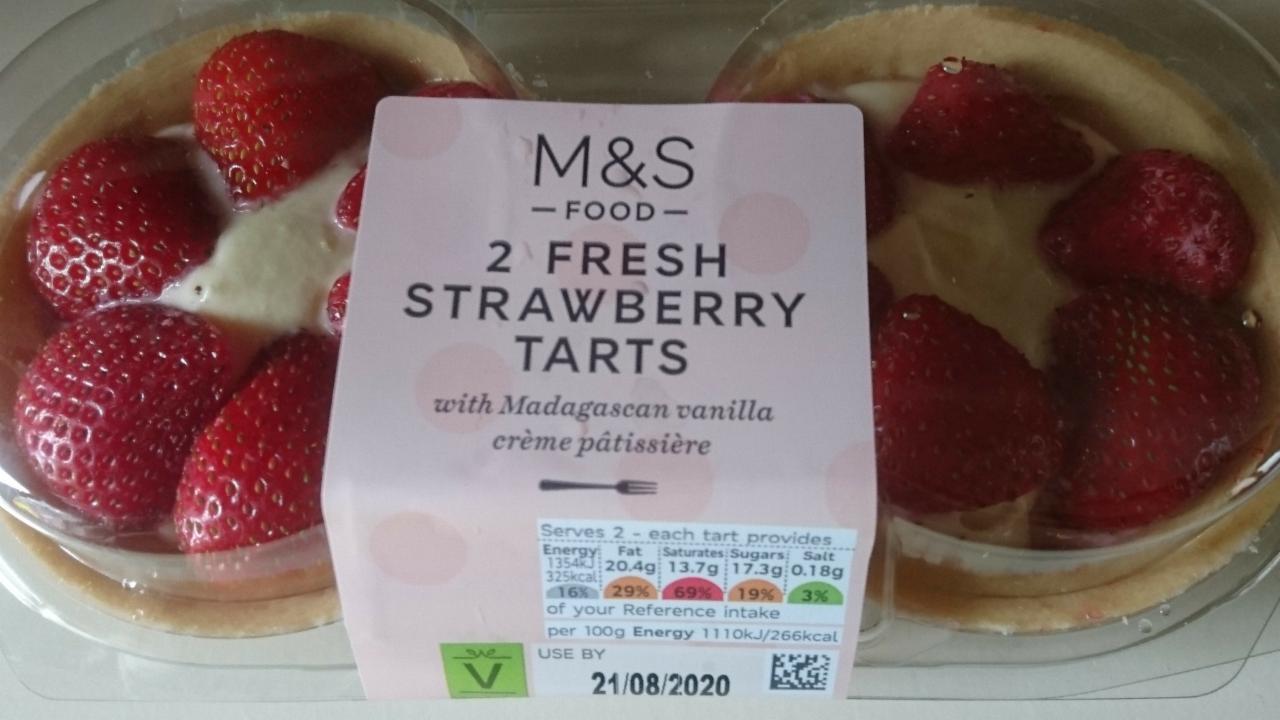 Photo - 2 Fresh Strawberry Tarts M&S Food