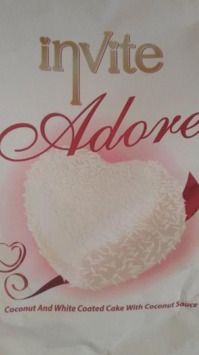 Photo - Adore - Coconut and White Coated Cake with Coconut Sauce Invite
