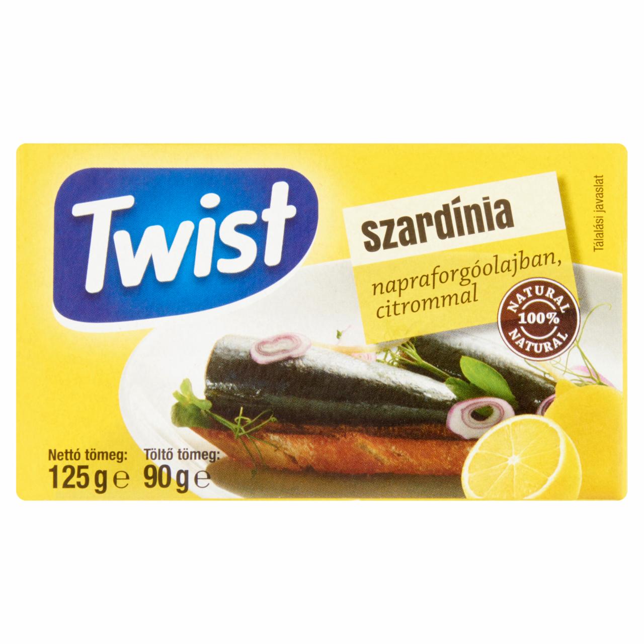 Photo - Twist Sardine in Sunflower Oil with Lemon 125 g