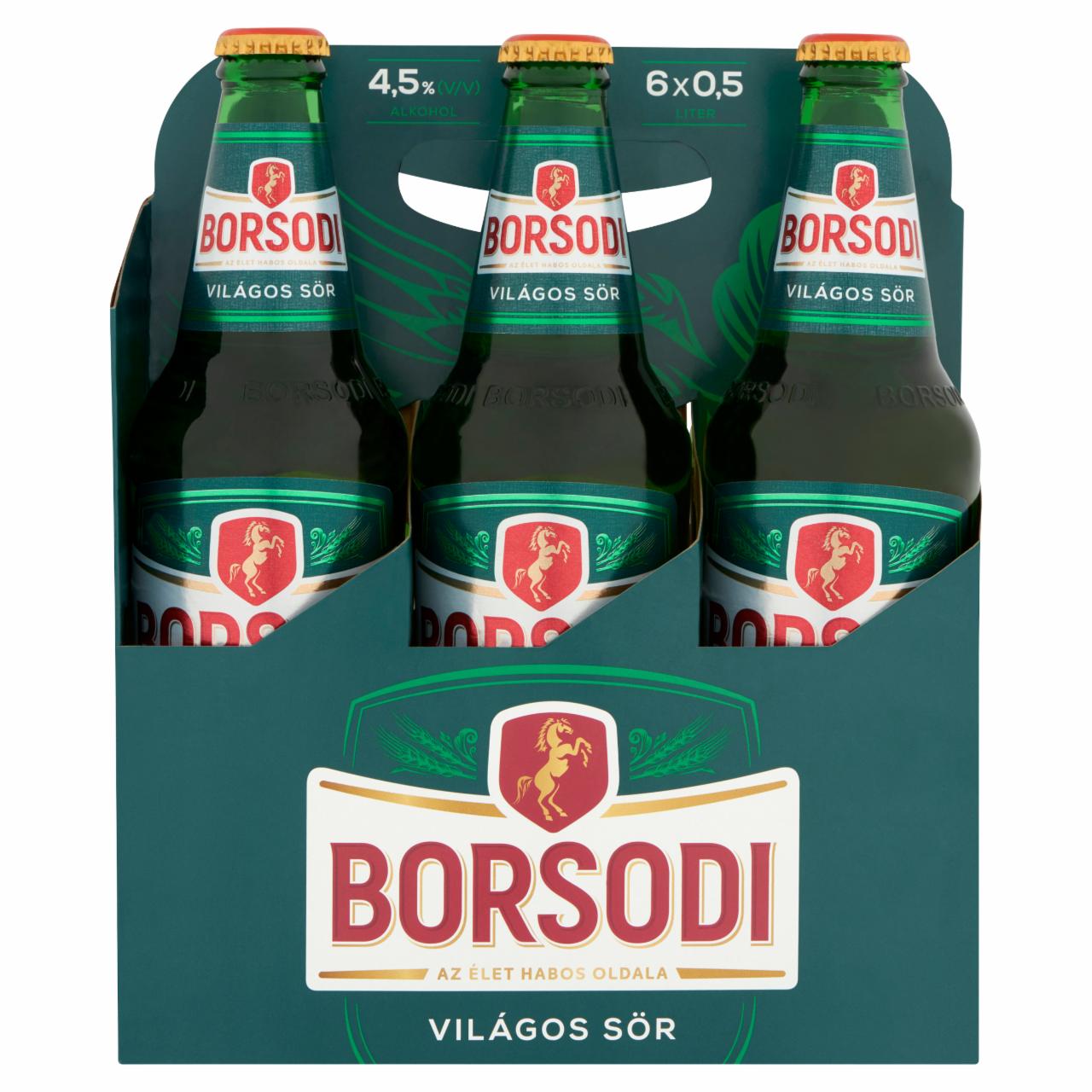 Photo - Borsodi Lager Beer 4,5% 6 x 0,5 l