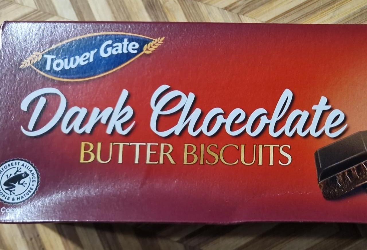 Photo - Dark chocolate butter biscuit Tower Gate