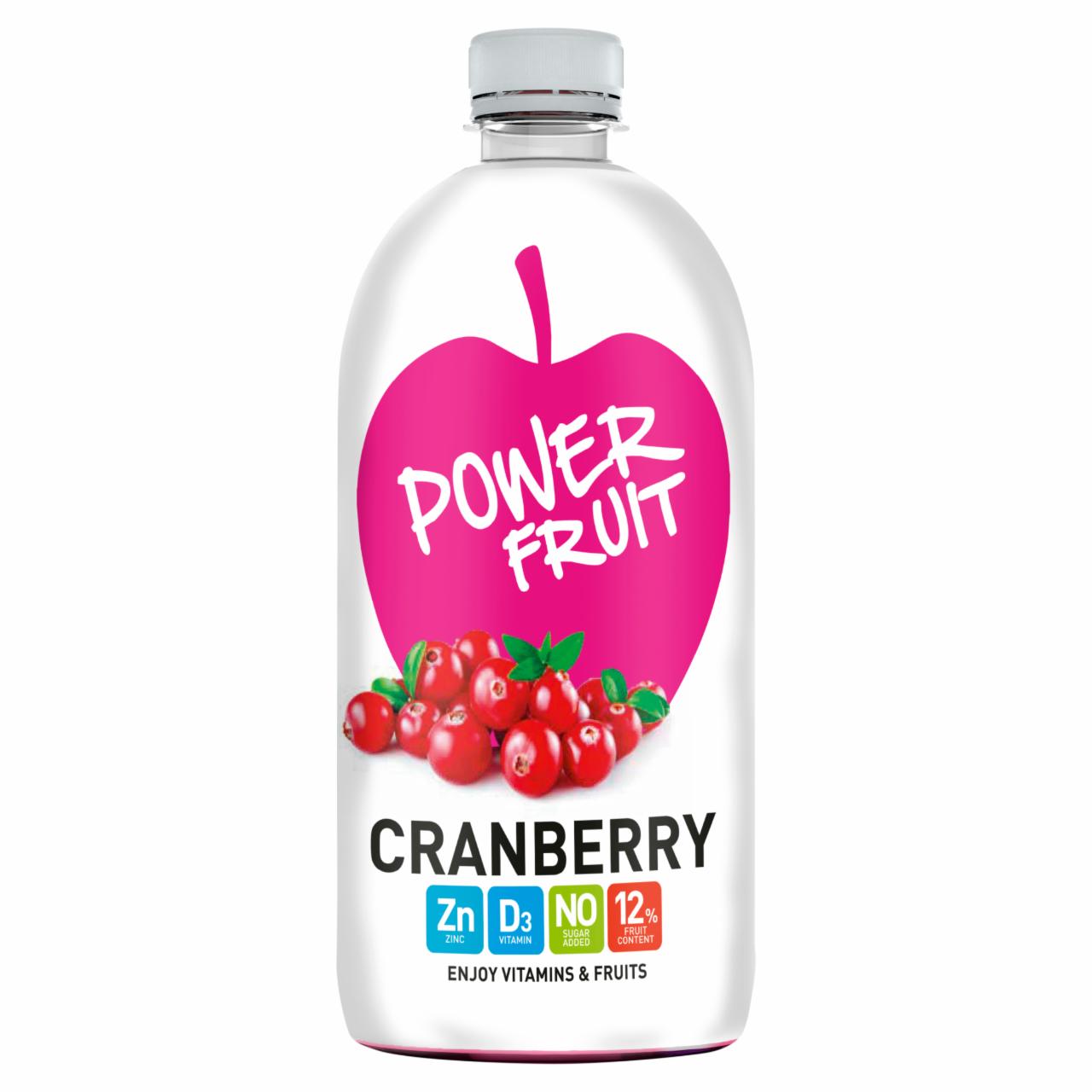 Photo - Power Fruit Filtered Water Based, Low Calorie Cranberry&Apple Fruit Drink with Sweeteners 750 ml