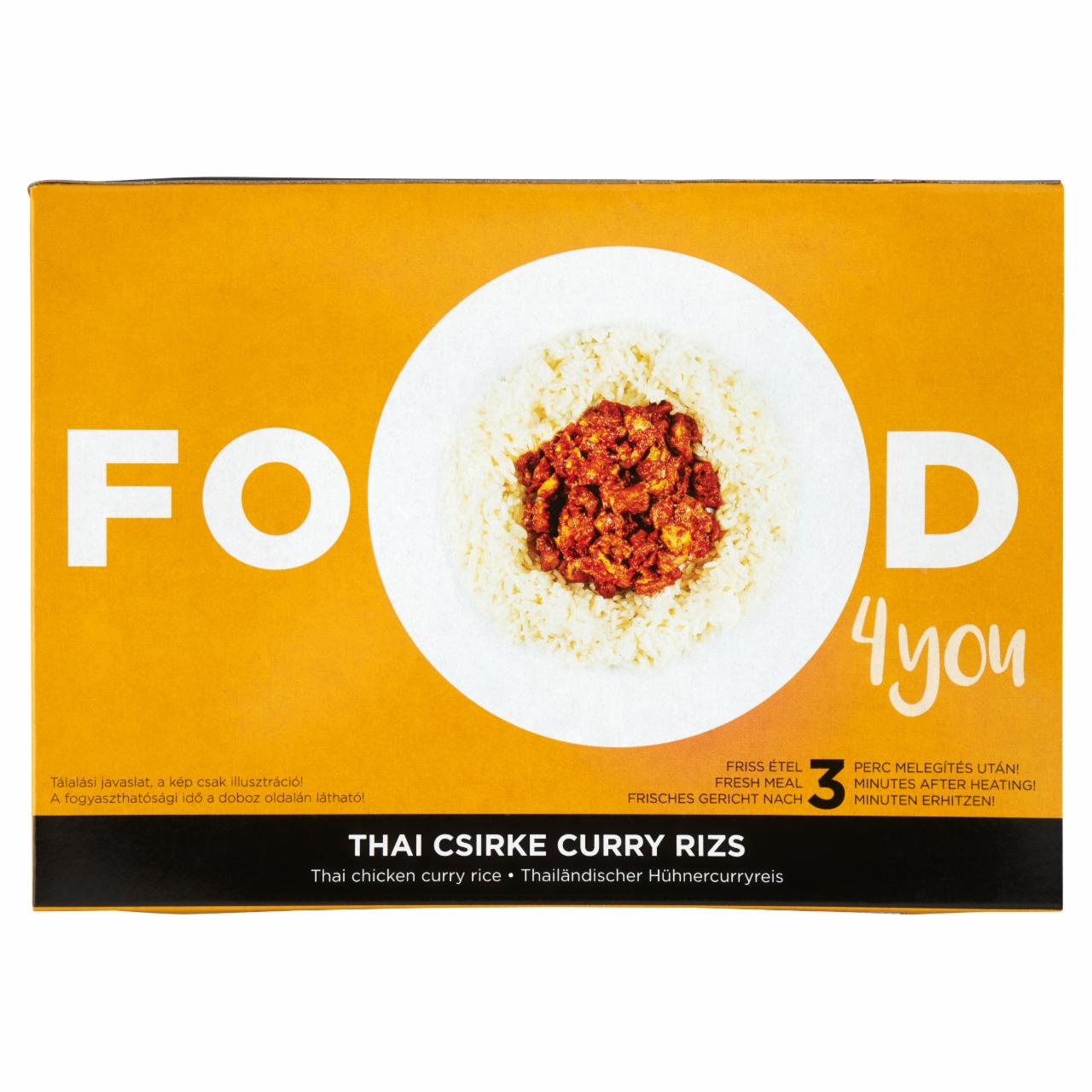 Photo - Food 4 You Thai Chicken Curry Rice 350 g