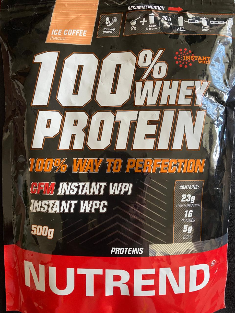 Photo - 100% whey protein ice coffee Nutrend