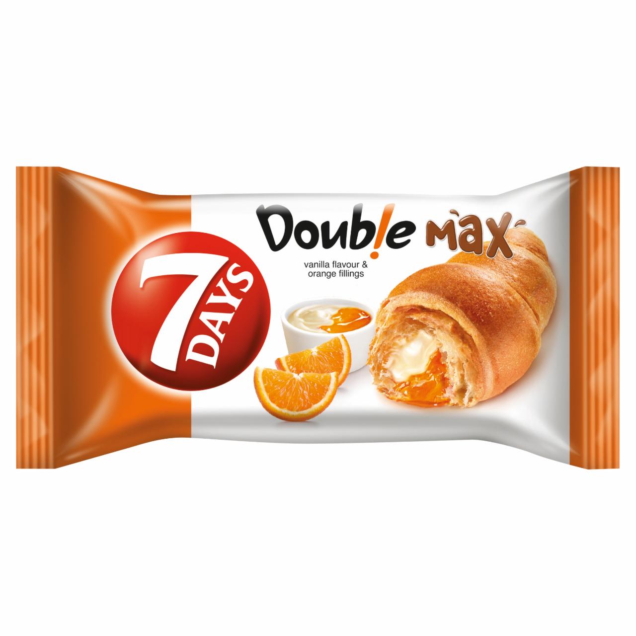 Photo - 7DAYS Double Max Croissant with Vanilla Flavour and Orange Fillings 80 g