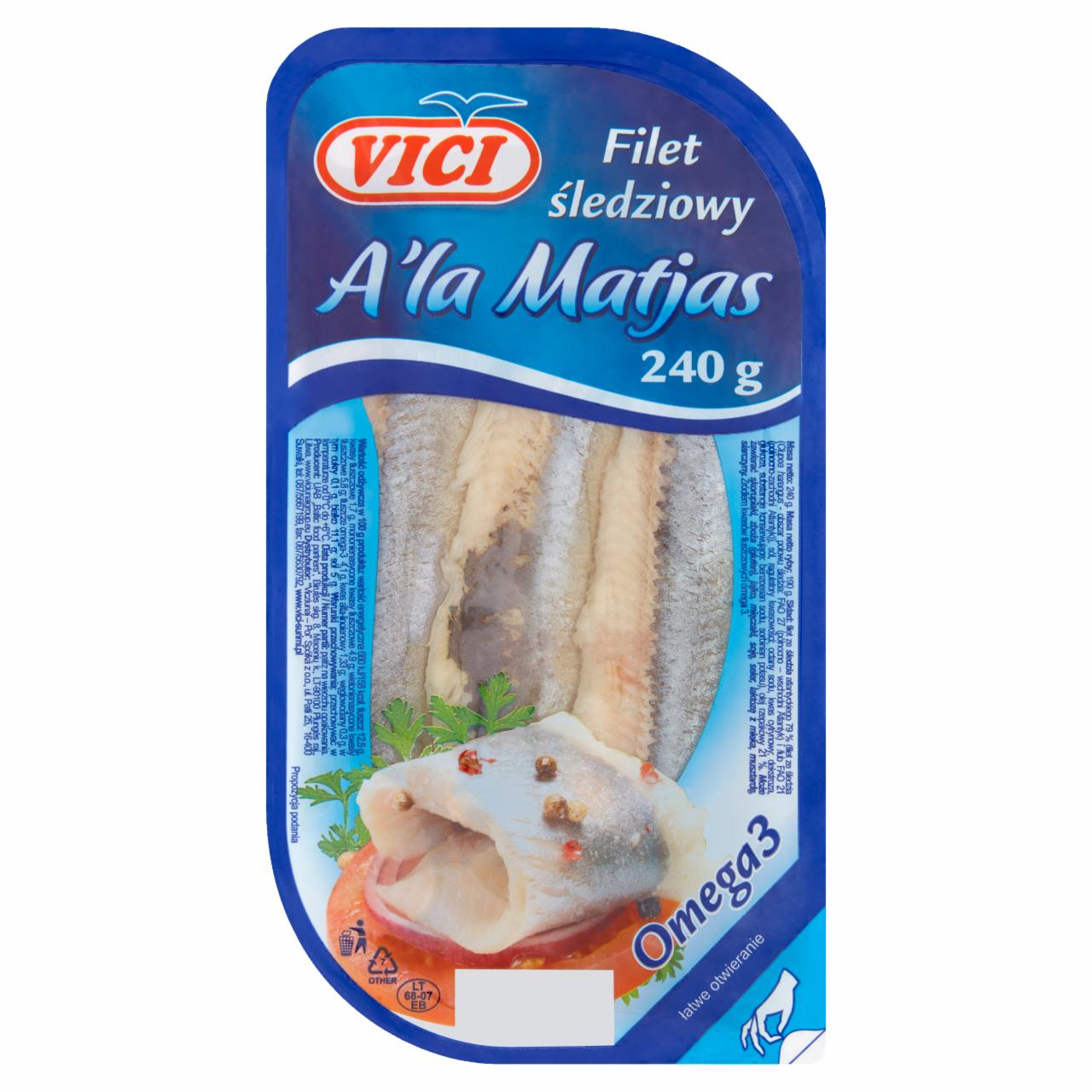 Photo - Vici Herring Fillet a'la Matjas 240 g