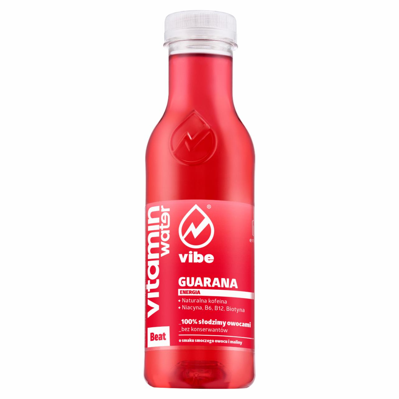 Photo - Vibe Vitamin Water Beat Guarana Non-Carbonated Drink 444 ml