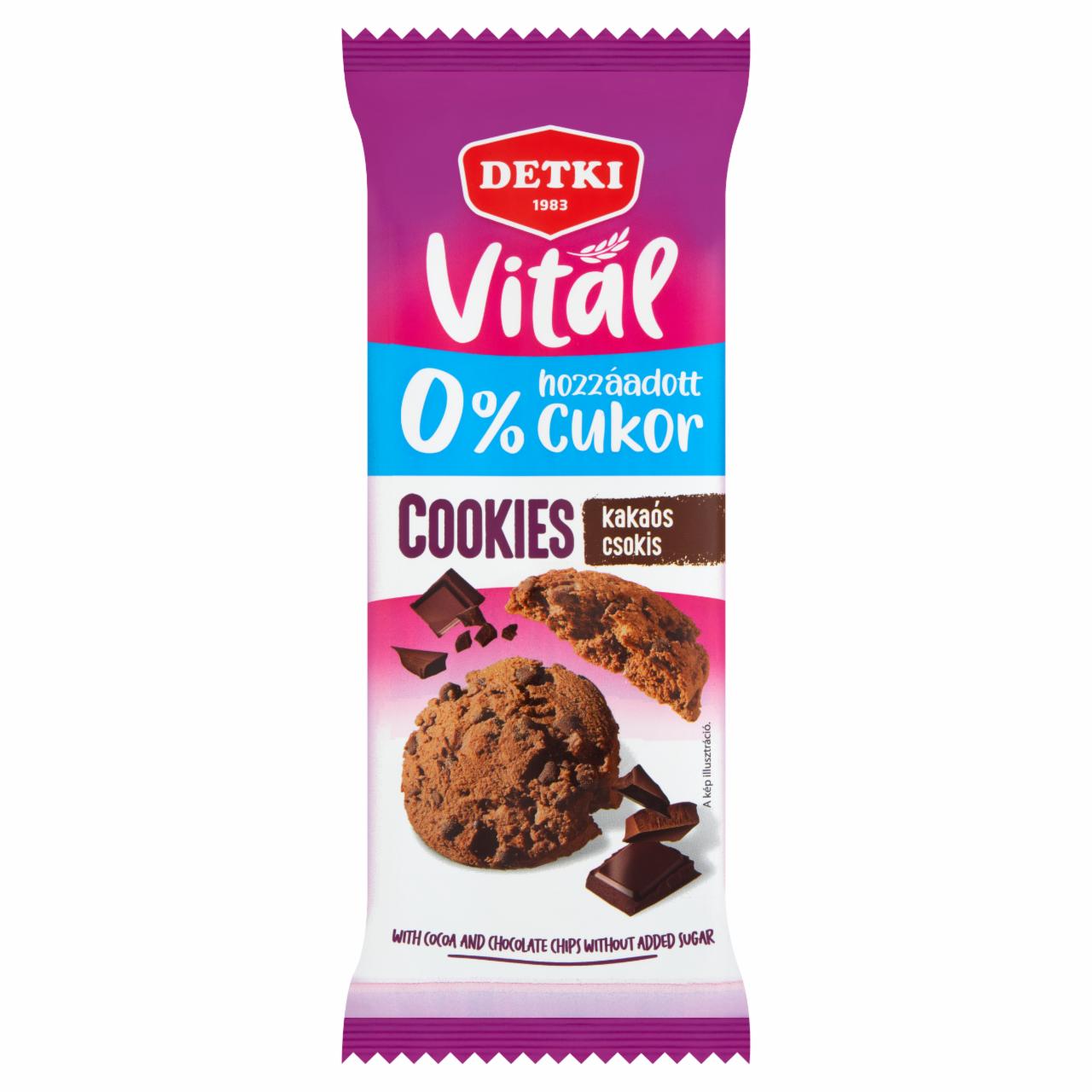 Photo - Detki Vital Cookies with Cocoa and Chocolate Chips without Added Sugar 130 g