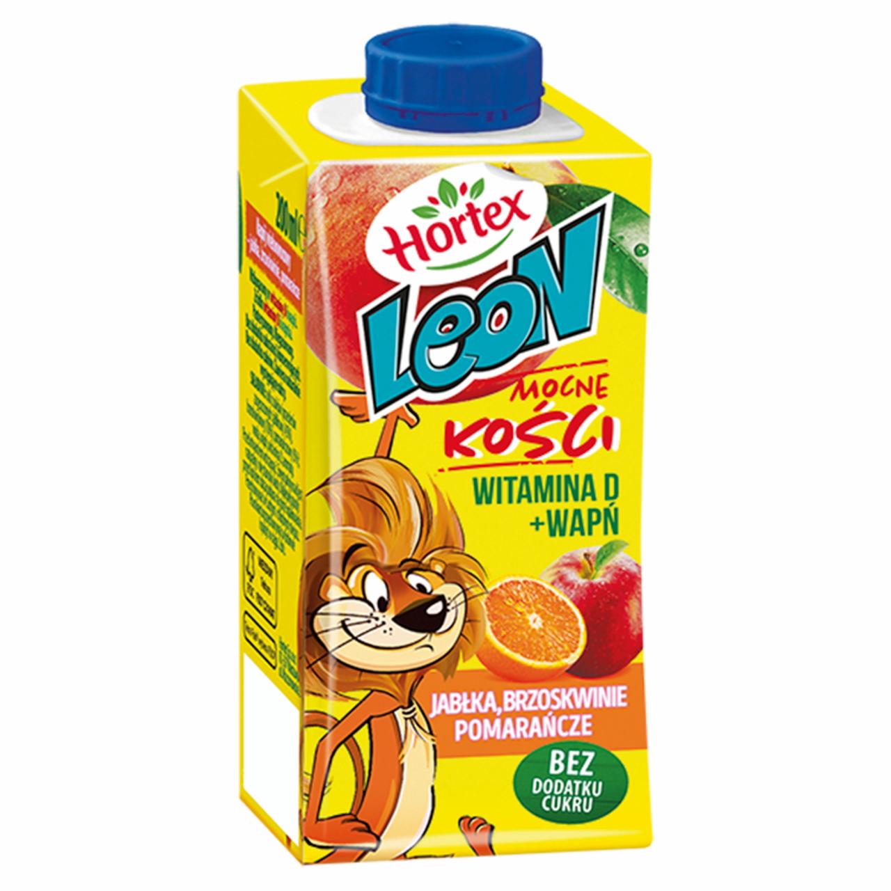 Photo - Hortex Leon i Przyjaciele Apples Peaches Oranges Multifruit Drink 200 ml