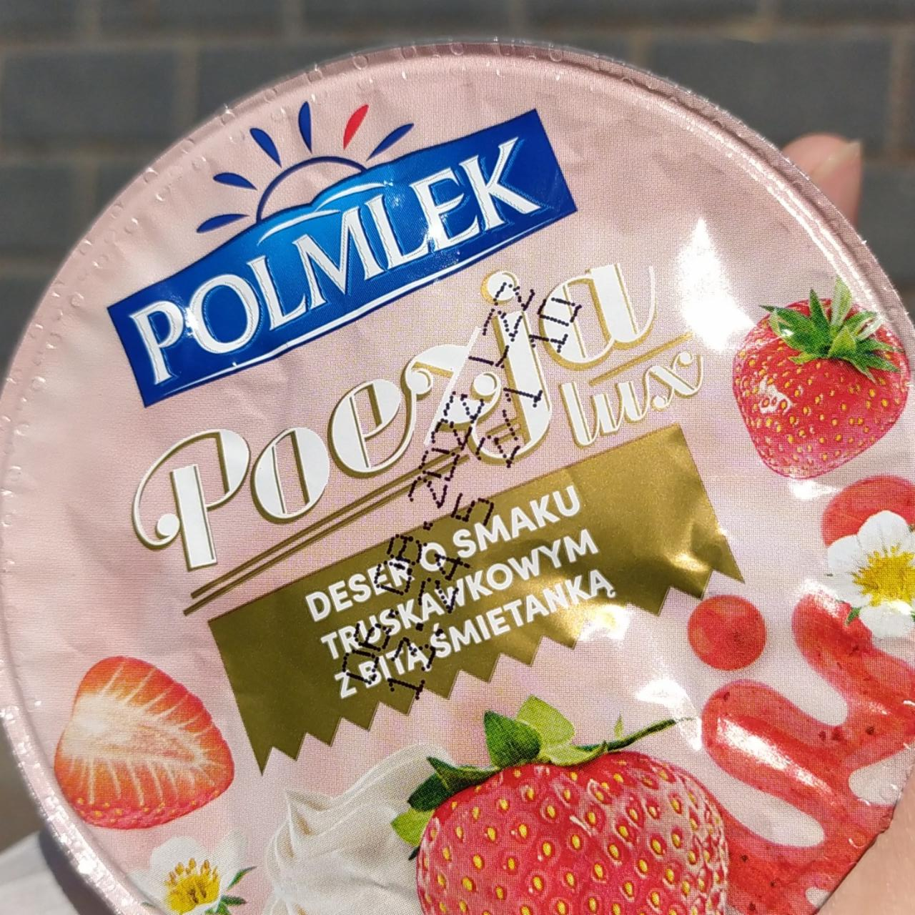 Photo - Polmlek Poezja Lux Strawberry Flavour with Whipped Cream Dessert 180 g