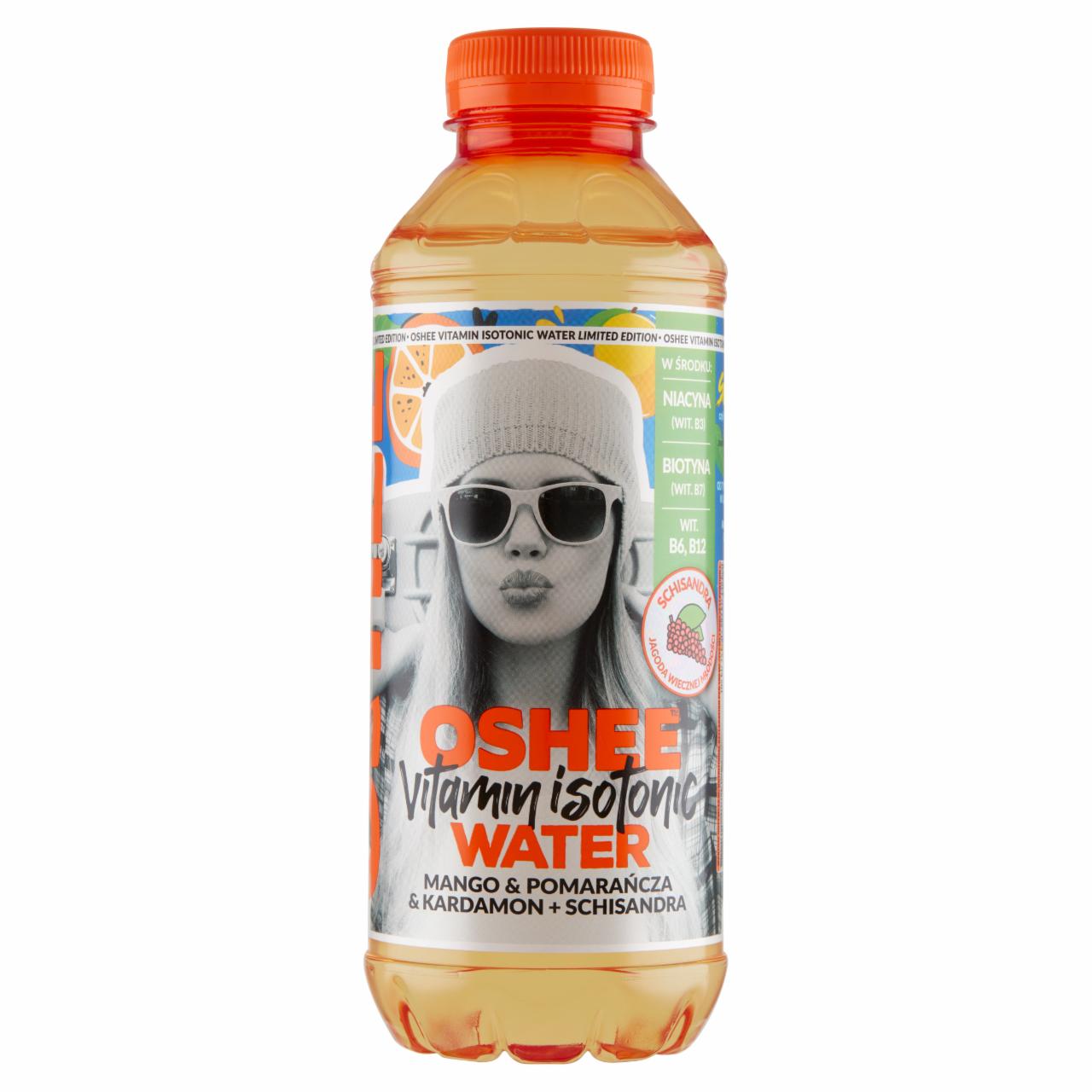Photo - Oshee Vitamin Isotonic Water Mango & Orange & Cardamom + Schisandra Still Drink 555 ml