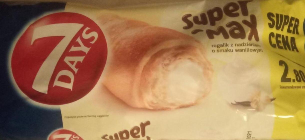 Photo - 7DAYS Double Max Croissant with Cocoa and Coconut Fillings 80 g