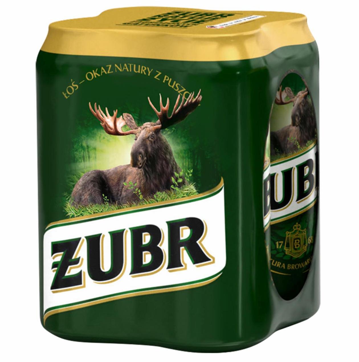 Photo - Żubr Lager Beer 4 x 0.5 L