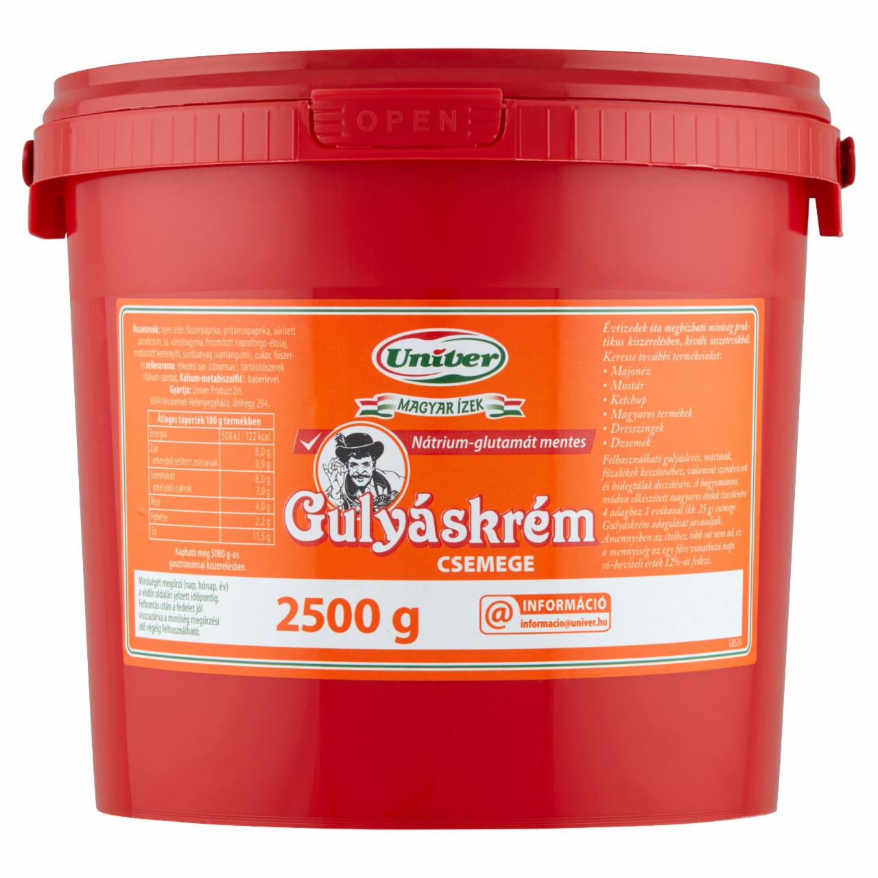 Photo - Univer Magyar Ízek Mild Goulash Cream 2500 g
