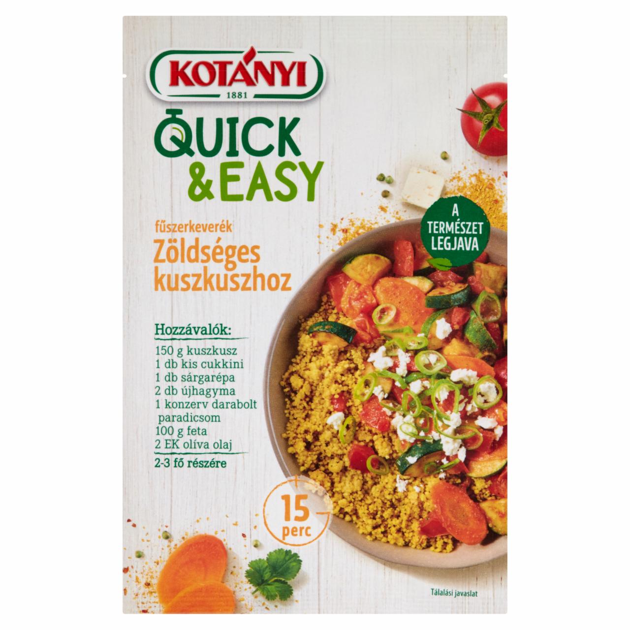 Photo - Kotányi Quick & Easy Spice Mixture for Couscous with Vegetables 20 g