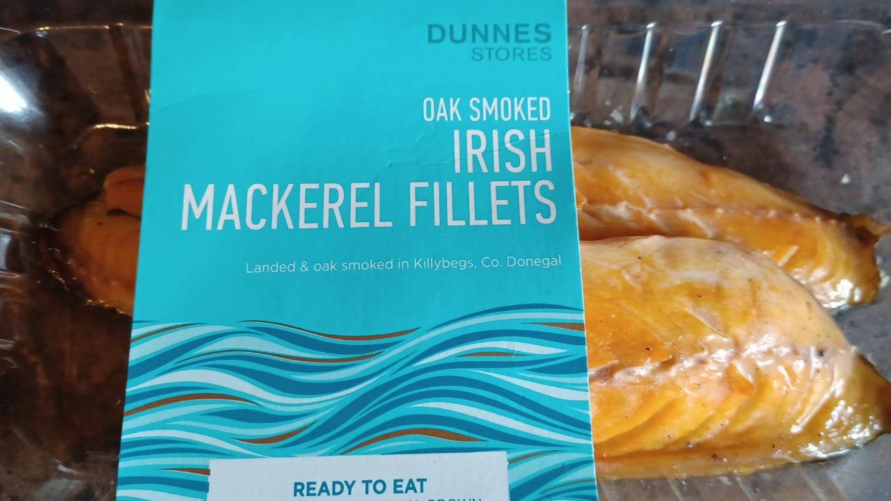 Photo - Oak smoked Irish mackerel fillets Dunnes stores