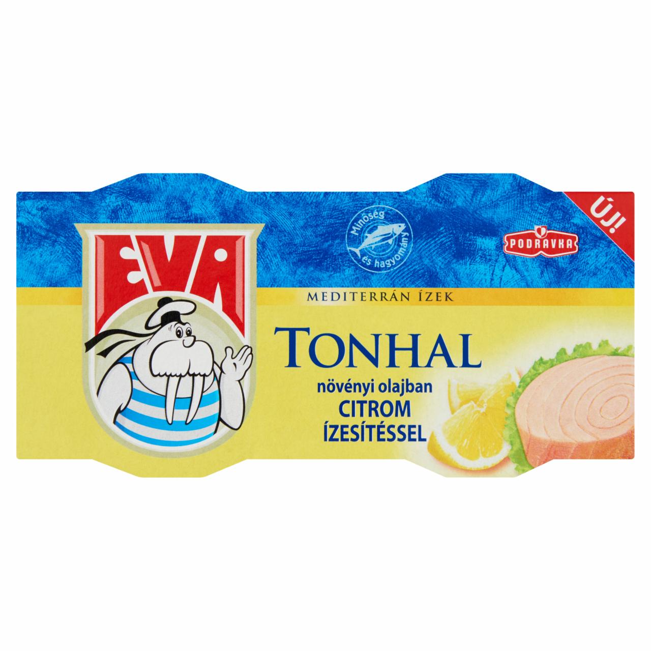Photo - Podravka Eva Tuna in Vegetable Oil with Lemon Flavour 2 x 80 g