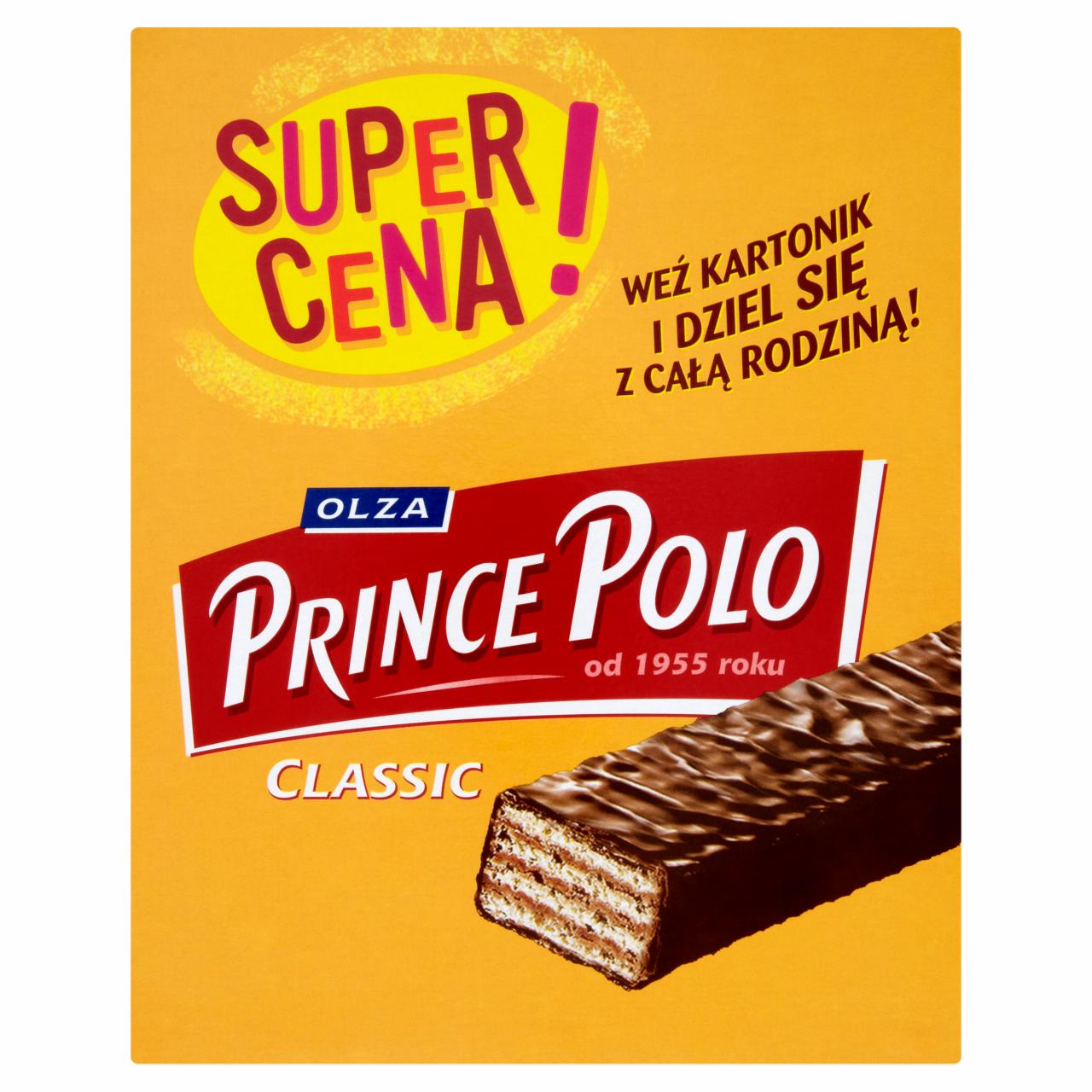 Photo - Olza Prince Polo Classic Wafers with Cocoa Cream Topped with Chocolate 28 x 18 g