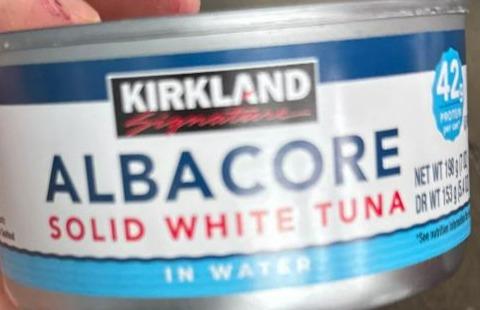 Photo - Albacore solid white tuna in water Kirkland Signature