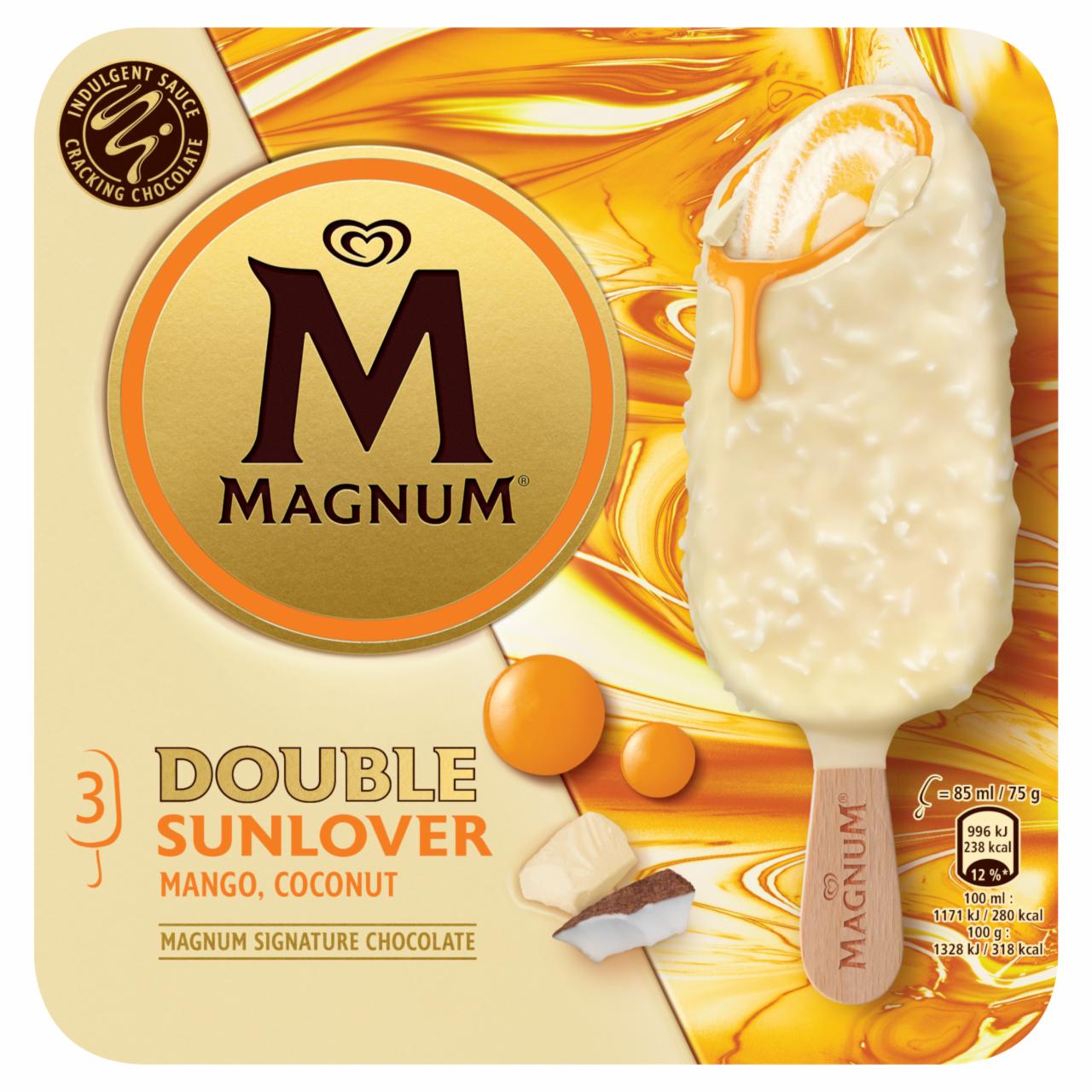 Photo - Magnum Double Sunlover Ice Cream 3 x 85 ml (255 ml)