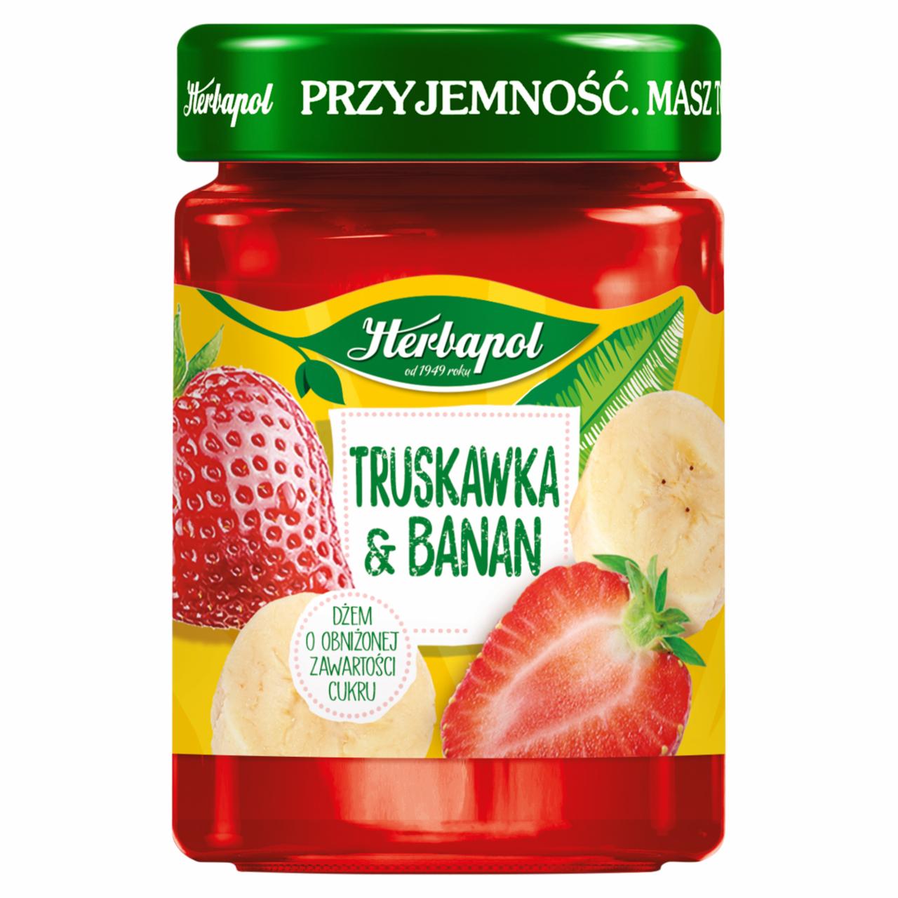 Photo - Herbapol Sugar-Reduced Jam Strawberry & Banana 280 g