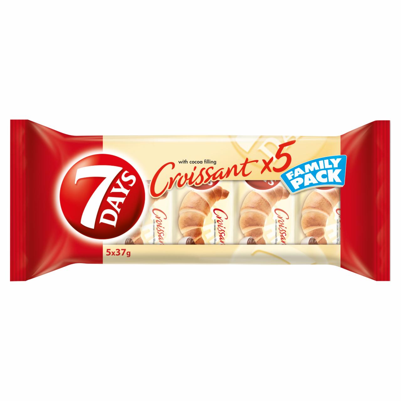 Photo - 7DAYS Croissant with Cocoa Filling 5 x 37 g (185 g)