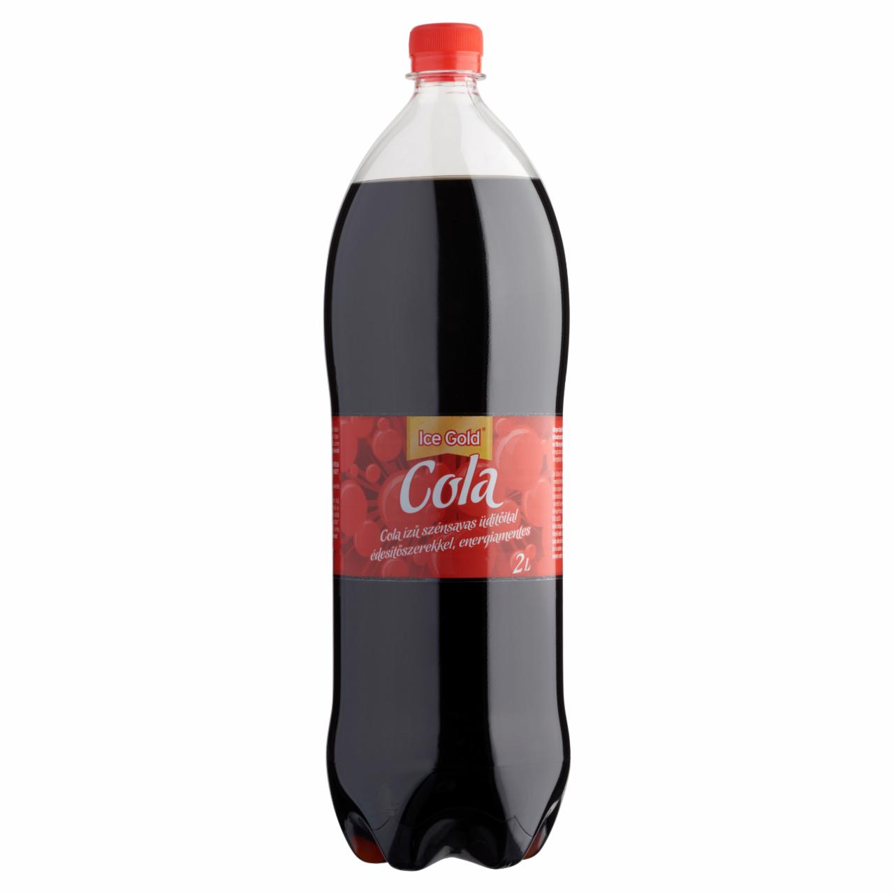 Photo - Ice Gold Energy-Free Cola Flavoured Carbonated Soft Drink with Sweeteners 2 l