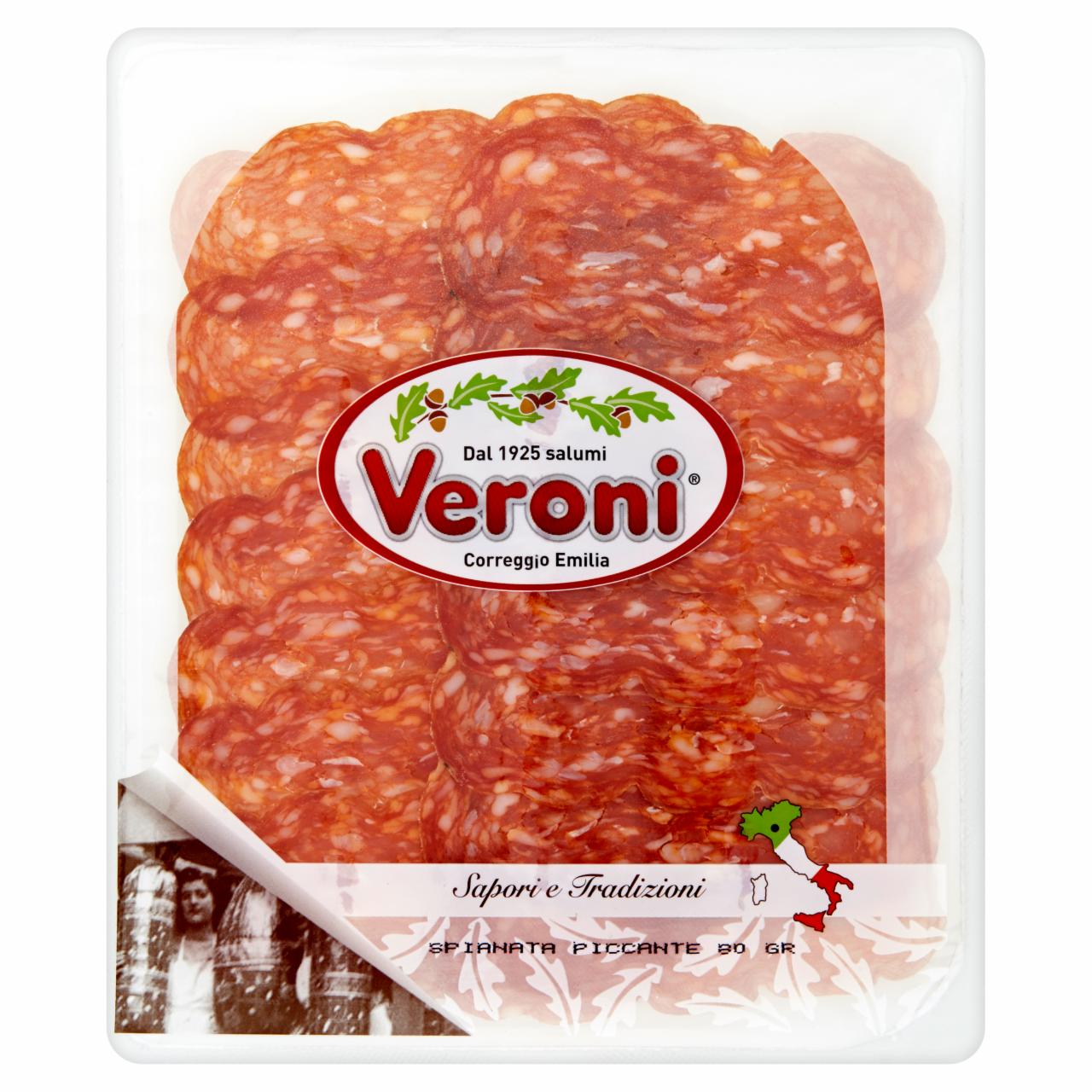 Photo - Veroni Spianata Piccante Sliced Salami 80 g