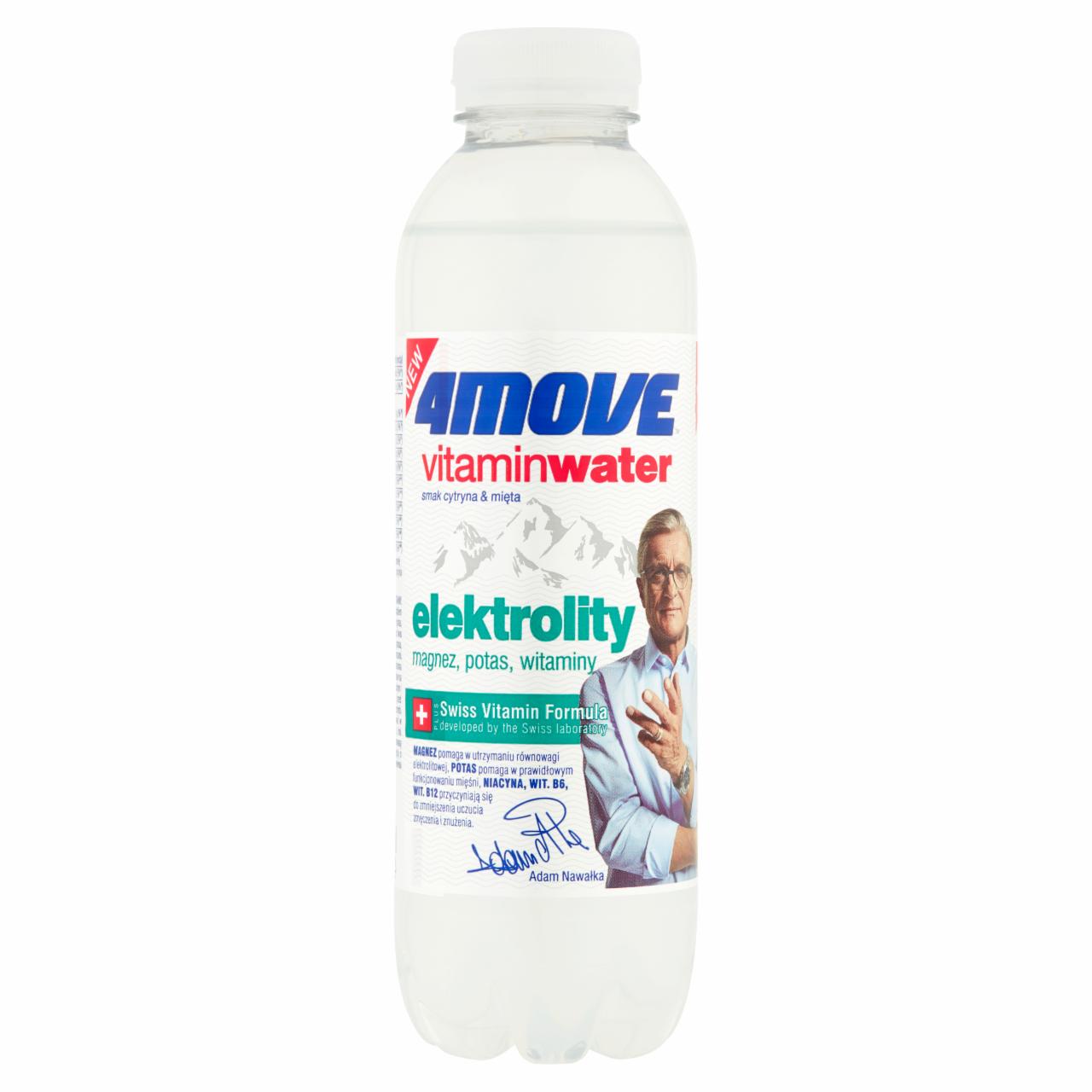 Photo - 4Move Vitamin Water Lemon & Mint Flavour Non Carbonated Drink 556 ml