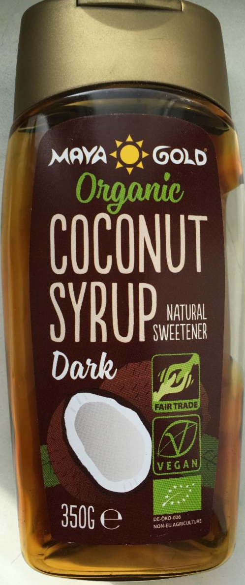 Photo - Organic Coconut Syrup Dark Maya gold
