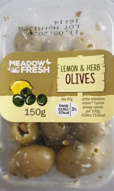 Photo - Meadow Fresh Lemon & Herb Olives Lidl