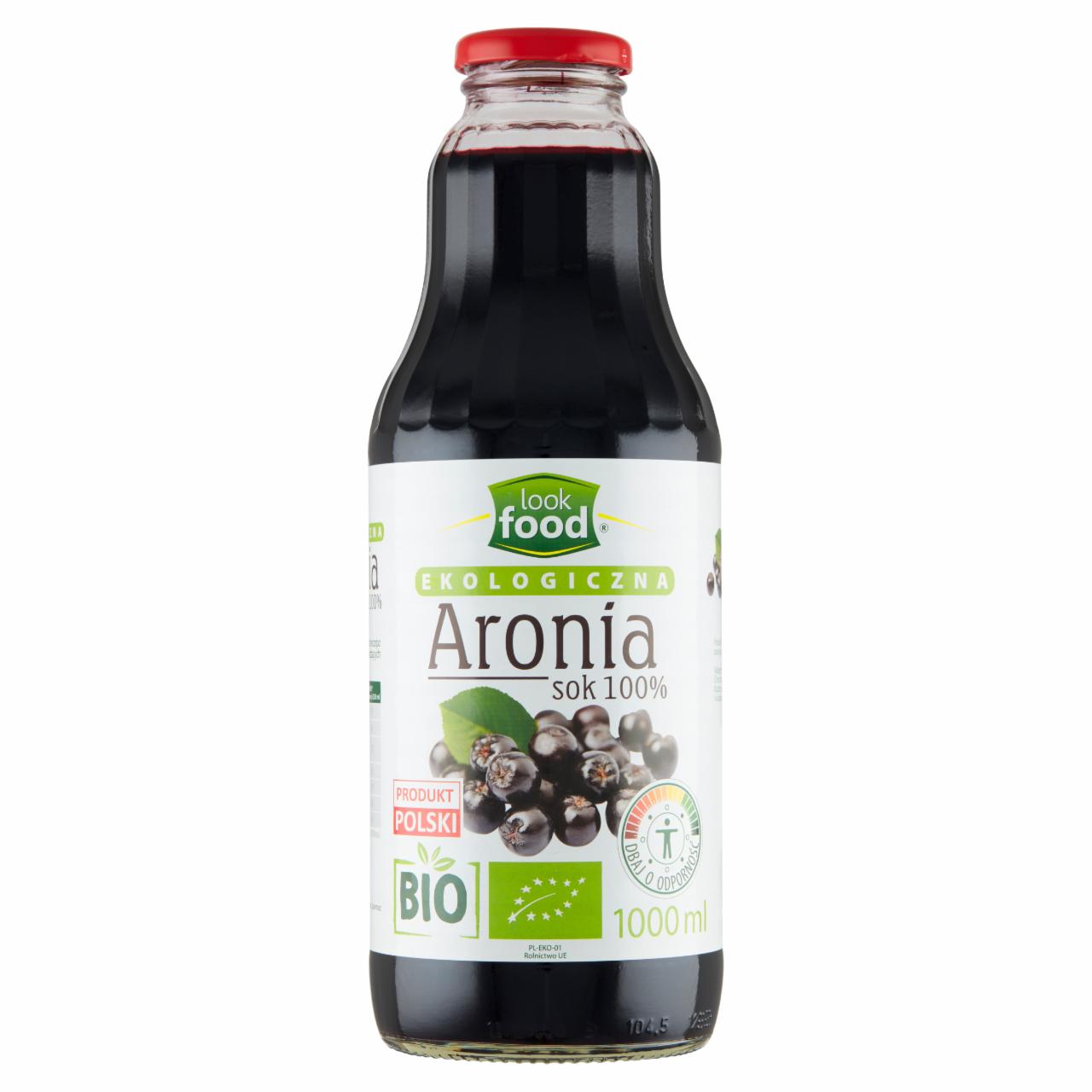 Photo - Look Food Organic Chokeberry 100% Juice 1000 ml