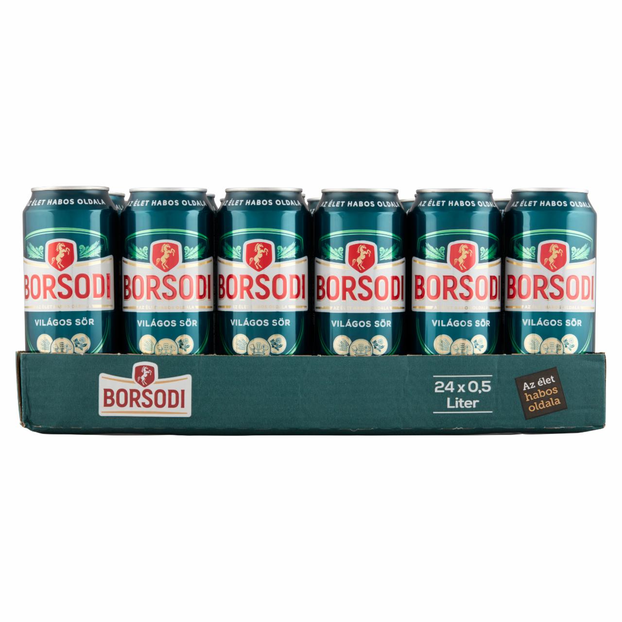 Photo - Borsodi Lager Beer 4,5% 24 x 0,5 l